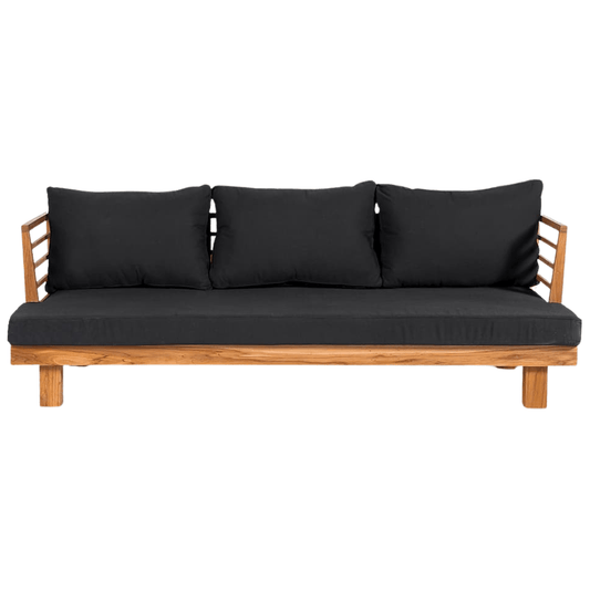 Amaya Three Seater Sofa | Black