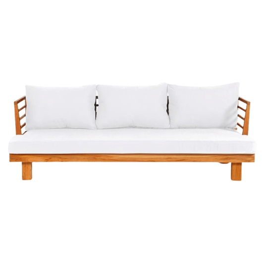 Amaya Three Seater Sofa | White